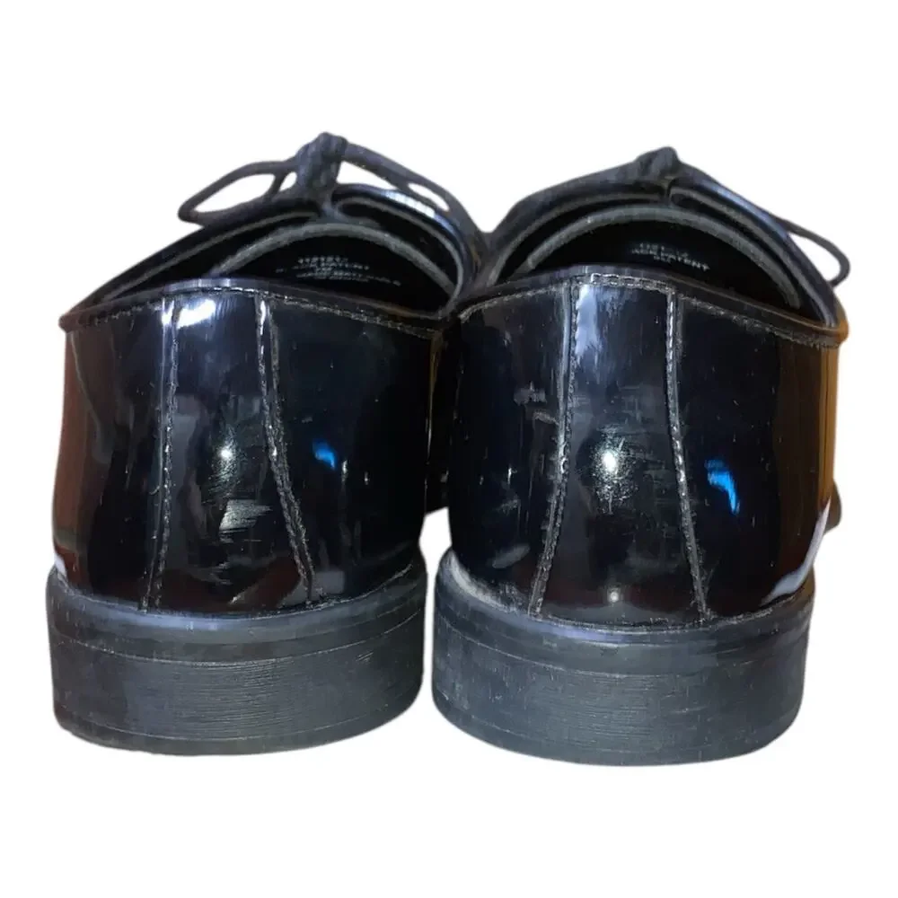 Seven 26 Black Patent Faux Leather Lace Up Oxford‎ Dress Shoes Mens Size 7M